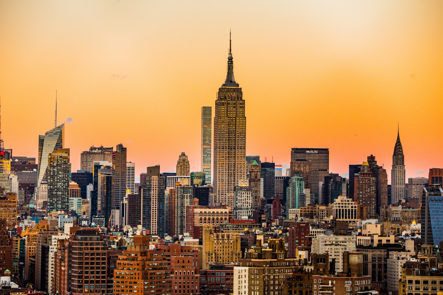 New York skyline and the Empire State Building